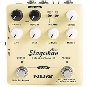 NUX | Stageman Floor Acoustic Preamp DI pedaal, 173.338UK