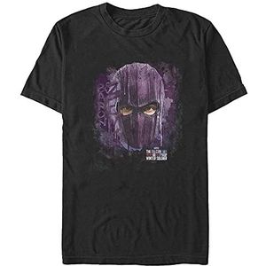 Marvel Falcon and The Winter Soldier-Baron Eyes Organic T-shirt met korte mouwen, zwart, S, SCHWARZ