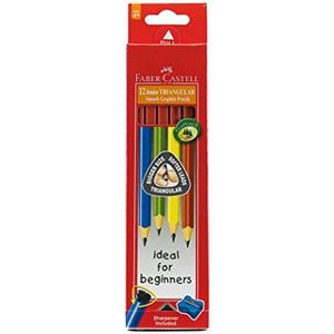 Faber-Castell 116527 Jumbo-pennenetui, driehoekig, 12 stuks, grafiet