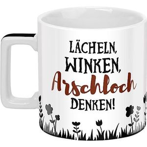 Sheepworld Wortheld 46529 Smile Winken mok porselein