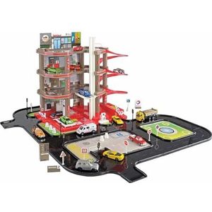 STARLUX - Garage in totaal met 4 niveaus met 3 meter circuit - Garage voor kleine auto's - Speelt kinderen vanaf 3 jaar - Made in Europe - 401002