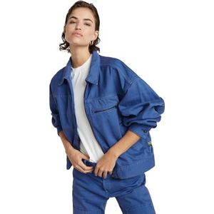 G-STAR Bomberjack voor dames, Blauw (faded blue vlinder gd patched D24569-D300-G366), M