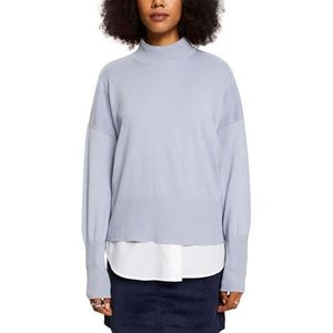 ESPRIT 103ee1i301 Sweatshirt voor dames, lichtblauw lavendel (445)