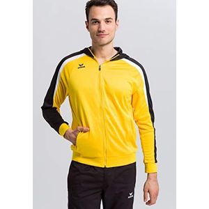 Erima Liga Line 2.0 Trainingsjack met capuchon voor heren, geel, zwart/wit