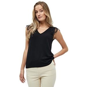 Desires T-shirt en dentelle avec manches à rabat Carita femme, Noir (9000 Black), L