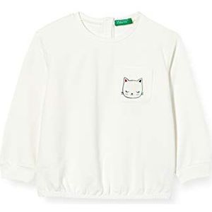 United Colors of Benetton Fille Maglia G/C M/L sweat à capuche, Blanche-Neige 074, 68