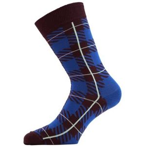 Happy Socks Kleurrijke en leuke sokken 4-pack Navy Socks Gift Set maat, marineblauw, blauw, donkerrood, geel, wit, lichtblauw