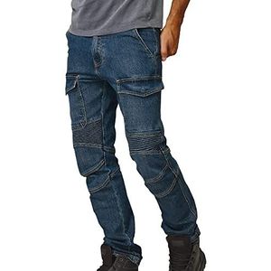 Siggi Biker-jeans, blauw, heren, 3XL