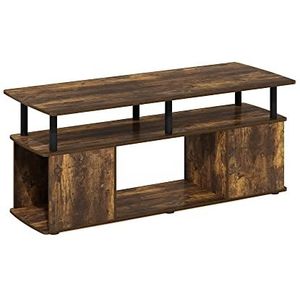 Furinno Designer salontafel van grenen barnsteen, 48 x 119,9 x 51,1 cm