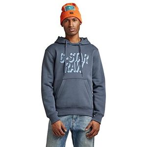 G-STAR RAW Retro Shadow GR HDD SW Sweatshirt met capuchon, heren, blauw (Fantem Blue A971-863), S, blauw (Fantem Blue A971-863)