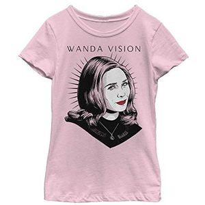 Little WandaVision Red Highlight Girls T-shirt à manches courtes pour fille Taille XS, Rose, XS