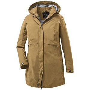 STOY Functionele parka met afneembare capuchon, grote maten, dames, lichtzand, maat 48, Licht zand