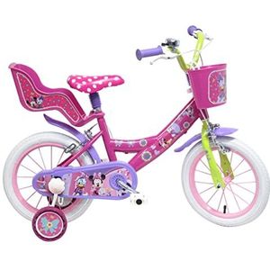 albri Meisje, 16 inch, Disney Minnie fiets, roze
