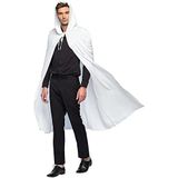 Boland - Domino Dusk Hood cape 180 cm wit, 10106485, één maat