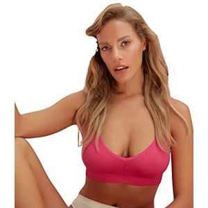 Trendyol Brassière en tricot pour femme, rose, S