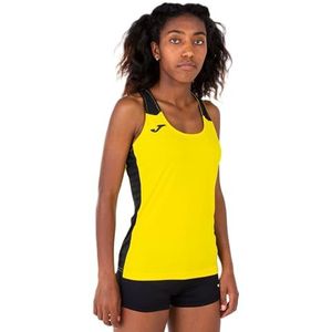 Joma Tanktop voor dames Record II, Geel/Zwart