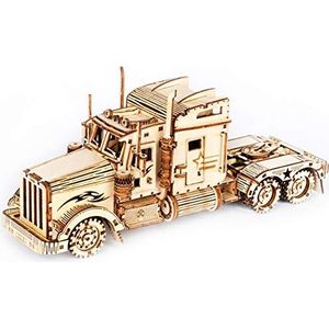 Rokr Mechanische vrachtwagen met 3D-puzzel, van hout