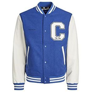 Jack & Jones Jorcollege Bomber Sn Bomberjack voor heren, Nautisch blauw.