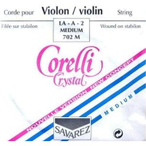 Corelli Snaren Viool Crystal La Nylon / Aluminium gesponnen; Medium