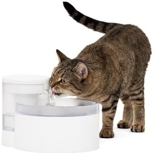 PetSafe Outlast Waterfontein zonder pomp, 1,7 l, voor kleine honden en katten, vaatwasmachinebestendig, eenvoudige montage en reiniging, inclusief waterfilter