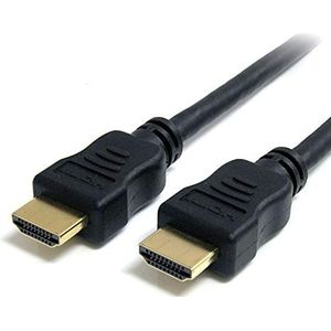 StarTech.com HDMI-kabel 1m - High Speed HDMI-kabel met Ethernet - HDMI-kabel UHD 4K 30Hz - bandbreedte 10,2 Gbps - HDMI-video/weergave 1.4 M/M 28AWG - HDCP 1.4 - zwart (HDMM1MHS)