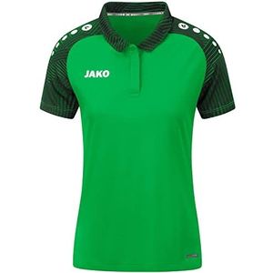 JAKO Performance Poloshirt voor dames, Groen/Zwart