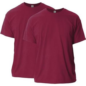 Gildan T-shirt (10 stuks) heren, kardinaal rood