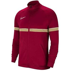 NIKE Dri-FIT Academy 21 heren sportjack Team rood/wit/jersey goud/wit, S