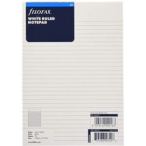 Filofax Notitieblok, gelinieerd, A5, wit