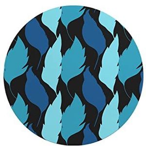 Questo Casa, Ronde muismat met antislip onderkant voor kantoor en thuis, diameter 22 cm