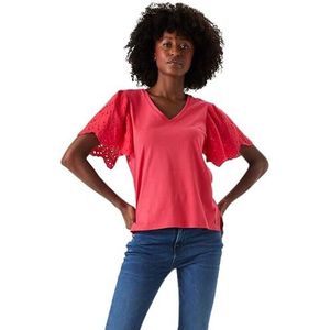 Garcia T-shirt à manches courtes pour femme, Lush Pink, XS