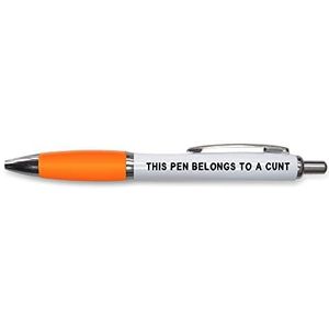 Grappige balpen grappig geschenk geschenk balpen Deze pen behoort tot A C, grappige grap - oranje PP138