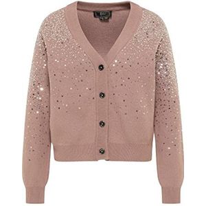 Naemi Cardigan en tricot pour femme, taupe, XL-XXL