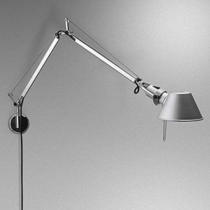 Artemide Tolomeo Mini-led-tafellamp, aluminium, met standaard