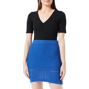 NALLY Mini jupe tricotée pour femme 11026970-na02, bleu roi, XS, bleu marine, XS