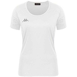 Kappa Fania Running T-shirt voor dames, Wit.