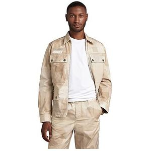 G-STAR RAW Herenjas met ritssluiting en 4 zakken, Veelkleurig (Whitebait Watercolor Camo D22941-d326-d939)