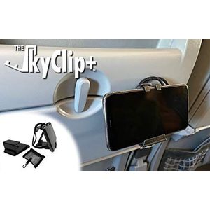 The SkyClip + Support de téléphone et de Tablette pour Voyage en Avion, à la Maison et au Bureau - Support de téléphone en vol Compatible avec iPhone, Android, Kindle et tablettes - Accessoire de