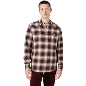 Wrangler Ls Western T-shirt voor heren, Dahlia