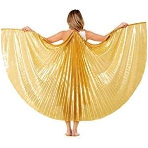 Smiffys Deluxe Griekse cape, goud, vleugels