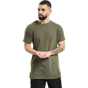 Urban Classics Pleat Raglan T-shirt voor heren, groen (olijf 176)