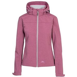 Trespass Leah Softshelljas voor dames, met verstelbare capuchon, mauve gemêleerd