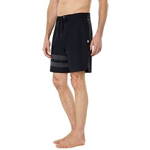 Hurley Phntm Blck Prty Rngd 18 boardshorts, zwart, 28 heren, zwart, 38, zwart.