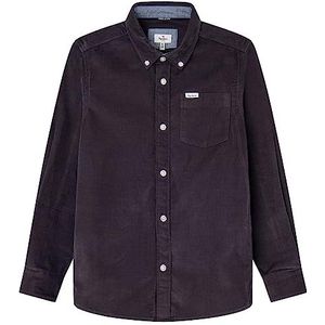 Pepe Jeans Dysart overhemd voor jongens, Zwart (Washed Black)