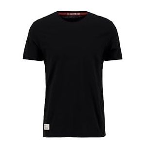ALPHA INDUSTRIES Dragon Emb T T-shirt voor heren, 03-zwart, L, 03-zwart