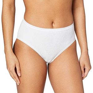 CALIDA Slip badstof bikini, wit (wit 001), 52 (maat fabrikant: L = 48/50) dames, Wit.