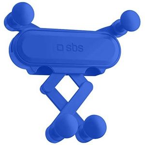 SBS Blauwe universele houder, draaibare mobiele telefoonhouder met zwaartekrachtsluiting voor iPhone, Samsung, Oppo, Xiaomi, Huawei, Honor tot 7 inch