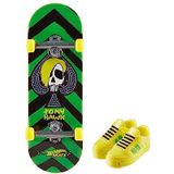 Hot Wheels Skate Vingerskate Tony Hawk HNG26 - Set 1 vingerskateboard + 1 paar sneakers geel