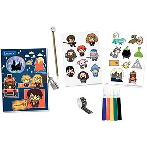 Lexibook Harry Potter Elektronisch dagboek met accessoires, lichteffecten, hangslot en sleutel, stickers, pen, 100 pagina's, SD30HP