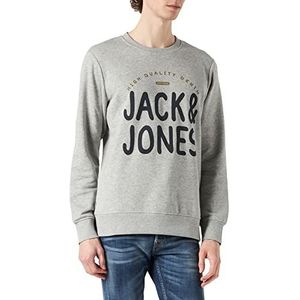 JACK & JONES Joreven Crew Neck Sweatshirt voor heren, Lichtgrijs chinees